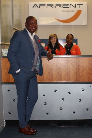 Image 1 Left: Mr Senzo Tsabedze CEO Afrirent, middle Chane Haasbroek Supervisor, Right: Nelisiwe Zikalala