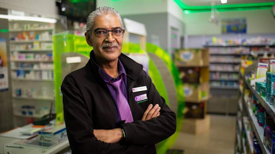 Sponsors of Brave: The Gratitude Season - nominee 4: Rakesh Daya, a pharmacist at Nikitas Pharmacy in Lenasia South