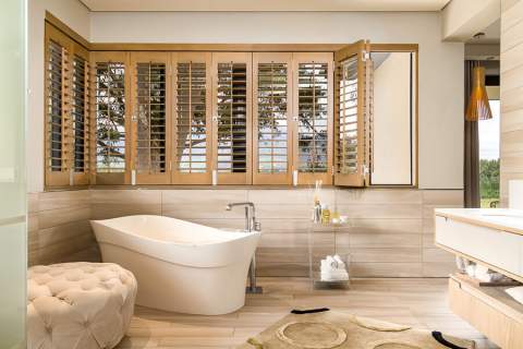 Add timeless elegance to your home with timber plantation shutters