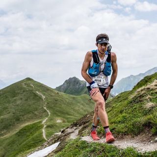 Jeep Team&#039;s Christiaan Greyling  at the Marathon Du Mont-Blanc in France