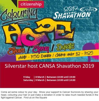 Silverstar Shavathon takes up #ColouringHope challenge