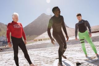 Minister Alan Winde surfs with a purpose