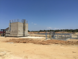 The recently commissioned sewage treatment plant for CLN Nacala Corridor Project, Mozambique. 