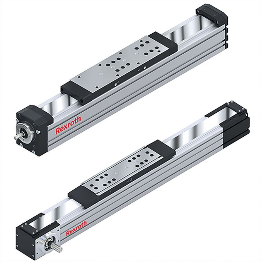  Two carriages with variable centreline-to-centreline distance also accommodate larger attachments with increased system rigidity. Centring holes in the carriages and frame simplify assembly because the use of centring rings produces a form-fitting connection and thus the adjustment work is substantially simplified.