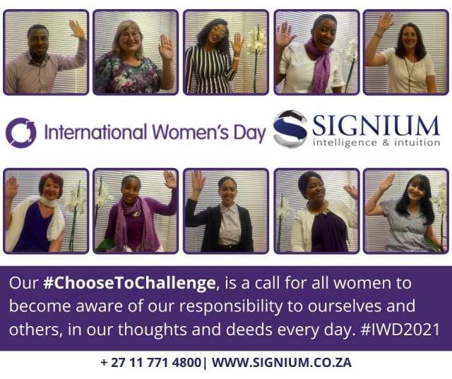 Signium Africa in support of IWD 2021