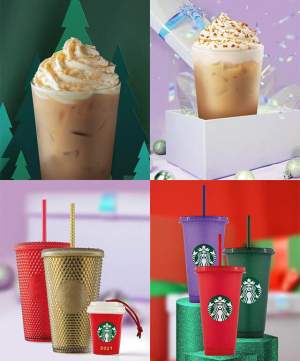 Starbucks Holiday menu is back with Gingerbread latte, Toffee Nut Latte, the return of the Red Cups, some brand-new Colour-changing cups and introducing the all-new Caramel waffle latte!