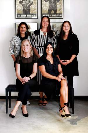 The Duchess Management Team - FLTR Back: Suhana Gordhan; Tracy Jones; Meagan Fester. Front: Aileen Sauerman, Nino Naidoo