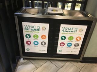 Above: One of the many recycling bins seen throughout Mutualpark