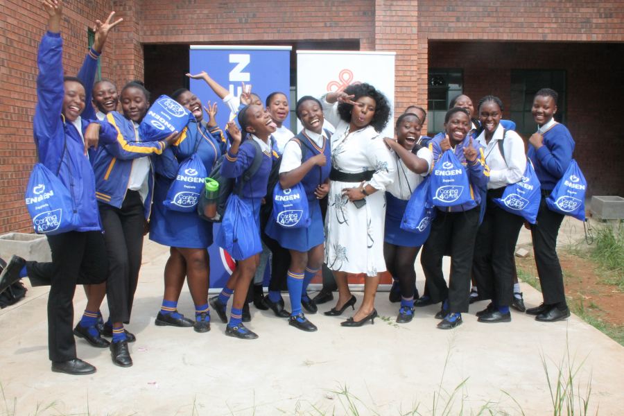 Engen supports Caring4Girls at Lekete Secondary School