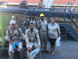 Members of the Plastics|SA Clean-Up Crew were Dave Engel, Christopher Markin, Deon Obermeyer and Lorraine Hendricks from Ocean View