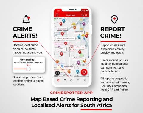 Crimespotter - Crime reporting and alert app launches in SA