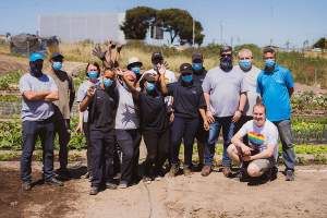 Bellville’s first urban food garden spring harvest brings new hope and growth