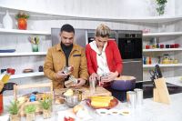 Chef Sylvester Nair and presenter Michaella Russell