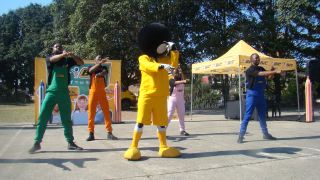 Zinto brand activators during BIC educational roadshow