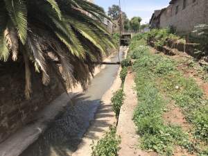 Jukskei channel from current sampling station to Viljoen street bridge