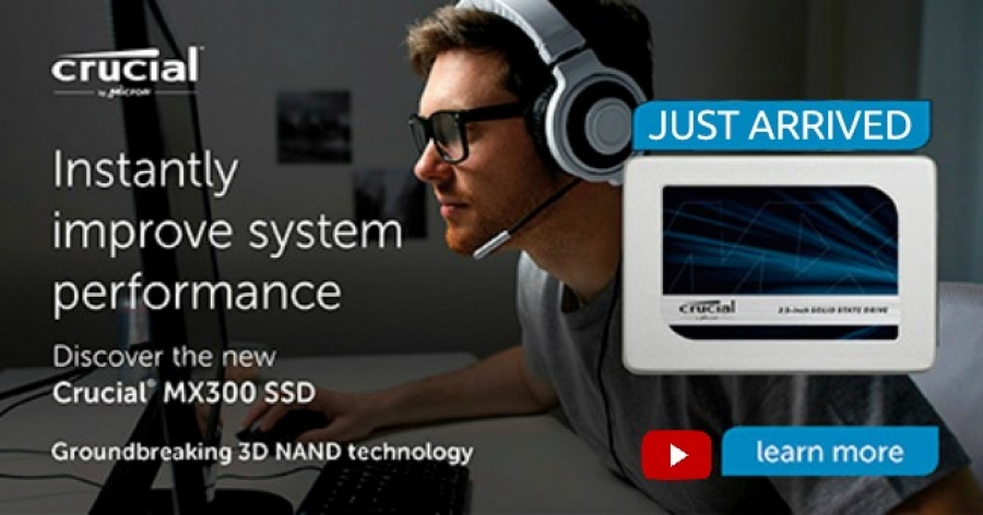 Syntech announces the new Crucial MX300 has arrived