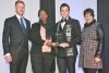 African EduWeek Awards: Gareth Cliff, Zimasa Velaphi (marketing manager Collect a can) – winner of Environment Award, Mr South Africa 2014, Armand du Plessis, and Louise van Loggerenberg, director of Ambittech, gold sponsor at African EduWeek.