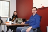 Andrey and Elena at KhayaMedia’s office in Moscow.